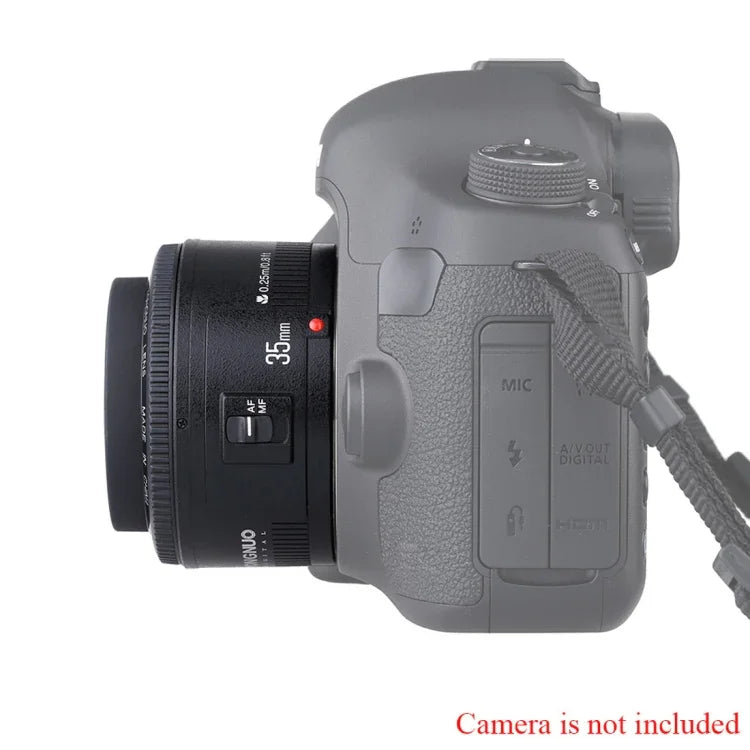 YONGNUO YN35MM F2N 1:2 Lente Fixa/Prime Grande Angular com Foco Automático/Manual para Câmaras DSLR Nikon, YN35MM F2N