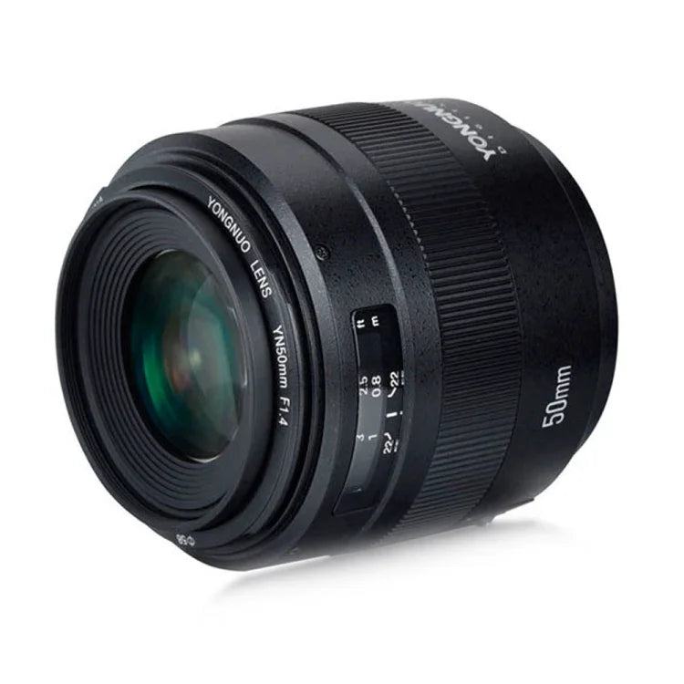 YONGNUO YN50MM F1.4C Lente de Grande Abertura com Foco Automático para Canon, N50MM F1.4C