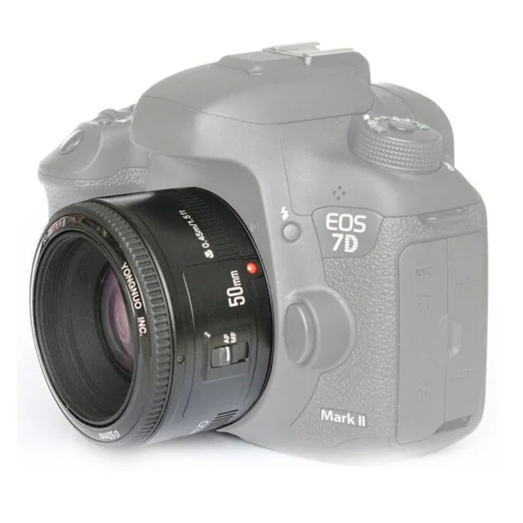 YONGNUO YN50MM F1.8C II Lente com Foco Automático para Canon EF Mount Nova Lente, YN50MM F1.8C II