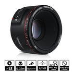 YONGNUO YN50MM F1.8C II Lente com Foco Automático para Canon EF Mount Nova Lente, YN50MM F1.8C II