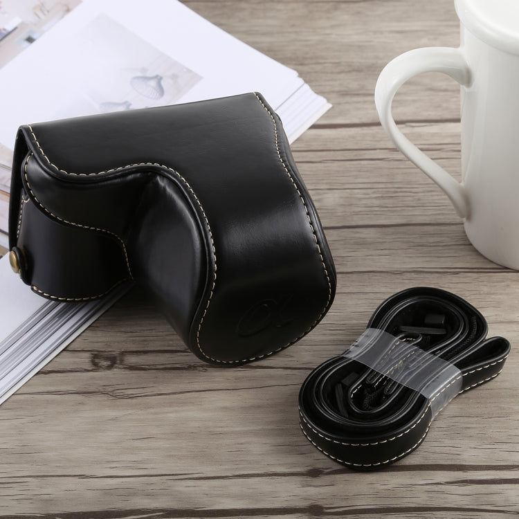 Capa de Corpo Inteiro em Pele PU para Câmara com Alça para Sony A5100, Para Sony A5100