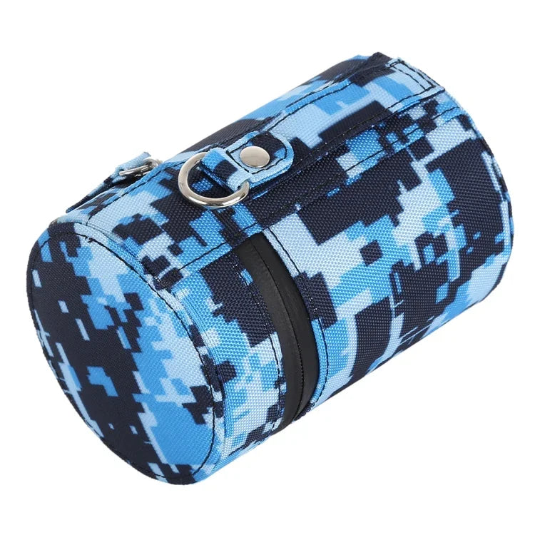 Estojo Pequeno para Lente em Tecido com Fecho Zíper Cor Camuflada para Lente de Câmara DSLR, Tamanho: 11x8x8cm