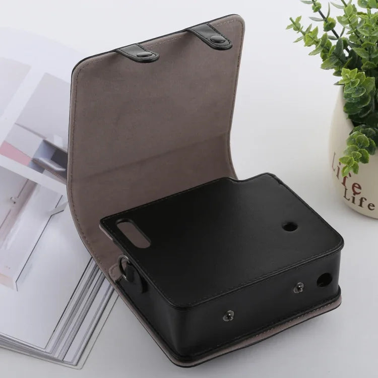 Estojo de Couro PU Estilo Retro para Câmara Corpo Inteiro com Alça para FUJIFILM instax SQUARE SQ6, Para FUJI SQ6