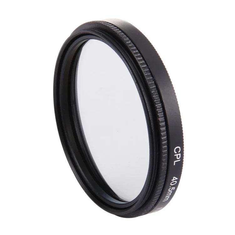 JUNESTAR Filtro de Lente Profissional 4 em 1 40.5mm (CPL + UV) & Anel Adaptador de Caixa Impermeável & Tampa Protetora de Lente para GoPro HERO4 / 3+ / 3 Câmara de Ação, Filtro 4 em 1 40.5mm
