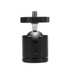 Cabeça de Bola Metálica Panorâmica Mini com Rotação de 360 Graus para Câmaras DSLR e Digitais, Vermelho, Preto, Azul