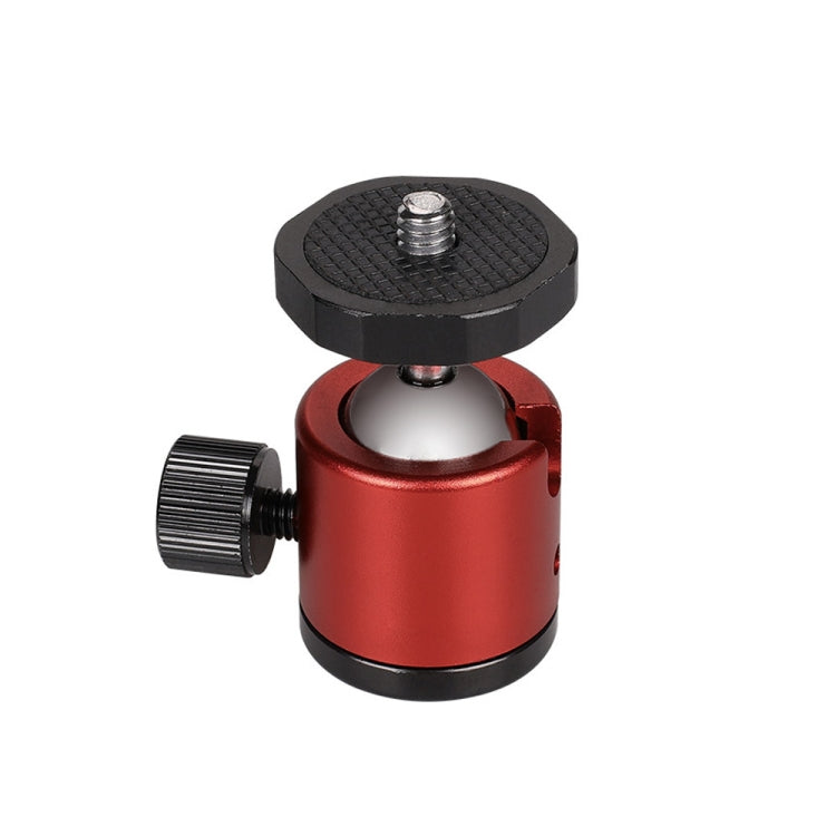 Cabeça de Bola Metálica Panorâmica Mini com Rotação de 360 Graus para Câmaras DSLR e Digitais, Vermelho, Preto, Azul