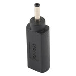 Adaptador conector USB-C / Type-C fêmea para plugue macho 3.0 x 1.0mm, 3.0 x 1.0mm