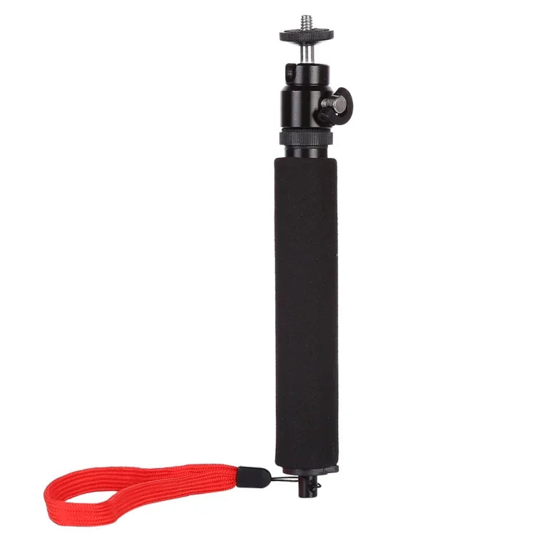 Selfie Stick Universal 360 graus com Corda Vermelha para GoPro, Telemóvel, Câmaras Compactas com Furo Rosqueado 1/4, Comprimento: 210mm-525mm, Comprimento: 21-52cm