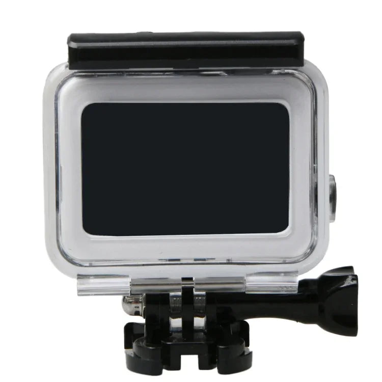 Caixa Subaquática Impermeável para Mergulho até 60m para GoPro HERO6 /5 Black com Ecrã Tátil, Porta Traseira & Filtro / Suporte Básico com Fecho & Parafuso, Sem Necessidade de Desmontar a Lente, Impermeável 60m
