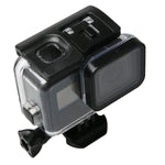 Caixa Subaquática Impermeável para Mergulho até 60m para GoPro HERO6 /5 Black com Ecrã Tátil, Porta Traseira & Filtro / Suporte Básico com Fecho & Parafuso, Sem Necessidade de Desmontar a Lente, Impermeável 60m