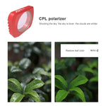 Conjunto de Filtros de Lente Super Grande Angular 5 em 1 JSR CR 12.5X Macro + CPL + Estrela + ND16 para DJI OSMO Pocket, Lente Macro + CPL + Estrela + ND16 + CR