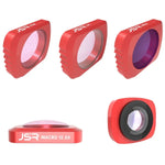Conjunto de Filtros de Lente Super Grande Angular 5 em 1 JSR CR 12.5X Macro + CPL + Estrela + ND16 para DJI OSMO Pocket, Lente Macro + CPL + Estrela + ND16 + CR