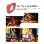 Conjunto de Filtros de Lente Super Grande Angular 5 em 1 JSR CR 12.5X Macro + CPL + Estrela + ND16 para DJI OSMO Pocket, Lente Macro + CPL + Estrela + ND16 + CR