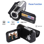 Câmara de Vídeo Digital 16.0 MP com Zoom Digital 16X HD 1280x720P e Ecrã LCD de 2.0 polegadas