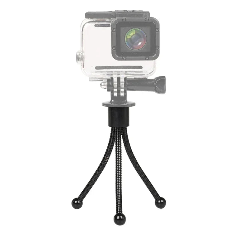 Mini Tripé de Secretária em Metal com Interface de Parafuso UNC1/4, Carga Máxima: 0.6kg, Mini Tripé de Secretária em Metal
