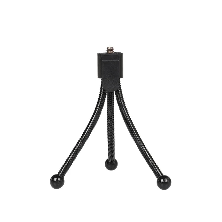 Mini Tripé de Secretária em Metal com Interface de Parafuso UNC1/4, Carga Máxima: 0.6kg, Mini Tripé de Secretária em Metal