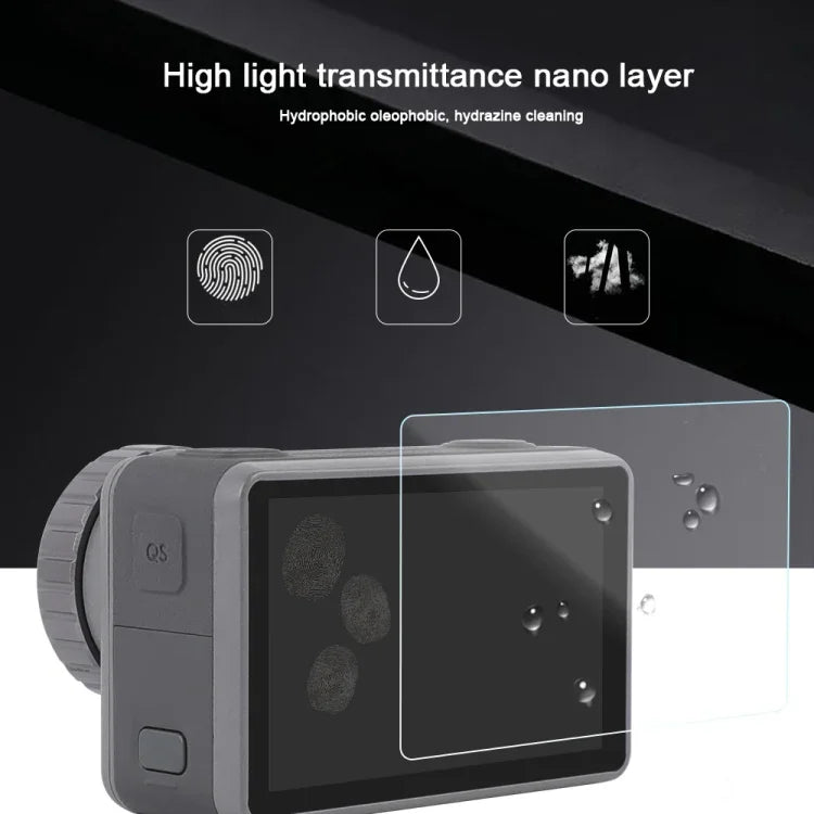 Película Protetora HD para Ecrã LCD Frontal e Traseiro 3-em-1 para DJI Osmo Action, Para DJI Osmo Action