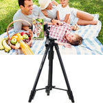 Tripé de Pernas em Liga de Alumínio e Magnésio YUNTENG VCT-5208RM com Controlo Remoto Bluetooth & Cabeça de Tripé & Suporte para Telemóvel para Câmara SLR & Smartphones, Altura: 125cm, VCT-5208