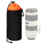 Bolsa para Lente de Câmara SLR Bolsa para Lente Micro Single Bolsa Interna para Lente Bolsa Impermeável Protetora com Reforço de Veludo, Diâmetro: 10cm, Altura: 25cm, Diâmetro: 10cm, Altura: 25cm