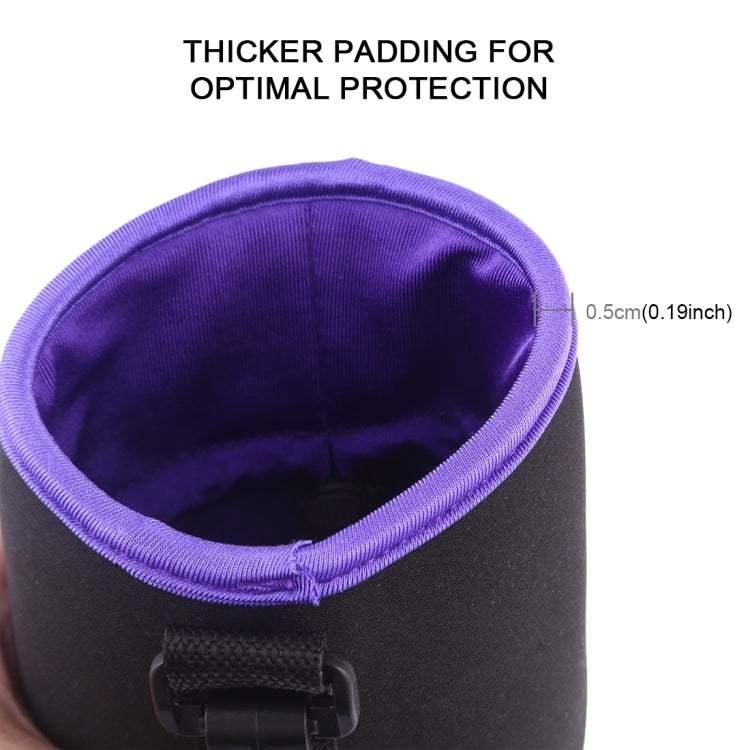 Bolsa para Lente de Câmara SLR Bolsa para Lente Micro Single Bolsa Interna para Lente Bolsa Impermeável Protetora com Reforço de Veludo, Diâmetro: 10cm, Altura: 18cm, Diâmetro: 10cm, Altura: 18cm