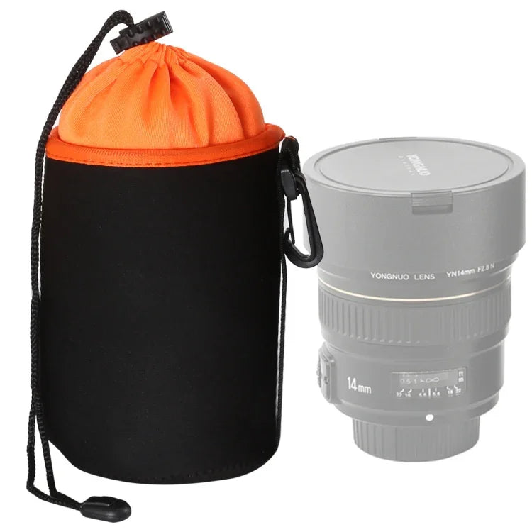 Bolsa para Lente de Câmara SLR Bolsa para Lente Micro Single Bolsa Interna para Lente Bolsa Impermeável Protetora com Reforço de Veludo, Diâmetro: 10cm, Altura: 14cm, Diâmetro: 10cm, Altura: 14cm
