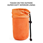 Bolsa para Lente de Câmara SLR Bolsa para Lente Micro Single Bolsa Interna para Lente Bolsa Impermeável Protetora com Reforço de Veludo, Diâmetro: 10cm, Altura: 14cm, Diâmetro: 10cm, Altura: 14cm