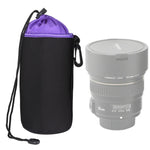 Bolsa para Lente de Câmara SLR Bolsa para Lente Micro Single Bolsa Interna para Lente Bolsa Impermeável Protetora com Reforço de Veludo, Diâmetro: 10cm, Altura: 14cm, Diâmetro: 10cm, Altura: 14cm