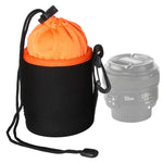 Bolsa para Lente de Câmara SLR Bolsa para Lente Micro Single Bolsa Interna para Lente Bolsa Impermeável Protetora com Reforço de Veludo, Diâmetro: 8.5cm, Altura: 10cm, Diâmetro: 8.5cm, Altura: 10cm