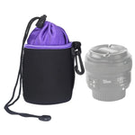 Bolsa para Lente de Câmara SLR Bolsa para Lente Micro Single Bolsa Interna para Lente Bolsa Impermeável Protetora com Reforço de Veludo, Diâmetro: 8.5cm, Altura: 10cm, Diâmetro: 8.5cm, Altura: 10cm