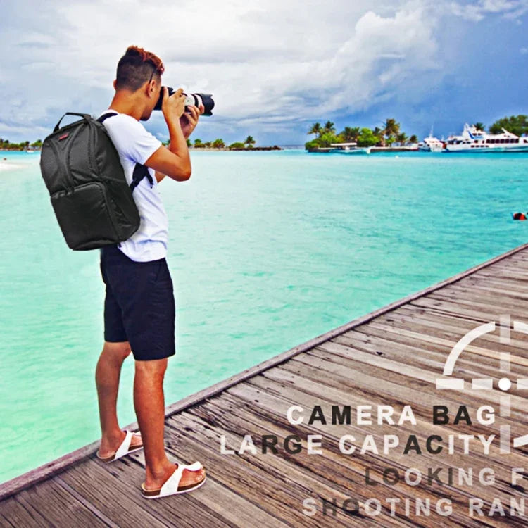 Bolsa de Ombro Desportiva Portátil Impermeável e Anti-riscos INDEPMAN DL-B016 Bolsa para Câmara, Telemóvel e Tablet para GoPro, SJCAM, Nikon, Canon, Xiaomi Xiaoyi YI, iPad, Apple, Samsung, Huawei, Tamanho: 25.5 * 19 * 44 cm