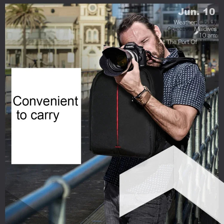Mochila Desportiva Casual Portátil Impermeável e Anti-riscos DL-B028 Bolsa para Câmara SLR e Telemóvel para GoPro, SJCAM, Nikon, Canon, Xiaomi Xiaoyi YI, iPad, Apple, Samsung, Huawei, Tamanho: 27.5 * 12.5 * 34 cm