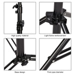 Suporte de Iluminação Metálico Profissional de 3m de Altura com Amortecedor de Mola para Luz de Flash de Estúdio