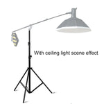 Suporte de Iluminação Metálico Profissional de 3m de Altura com Amortecedor de Mola para Luz de Flash de Estúdio