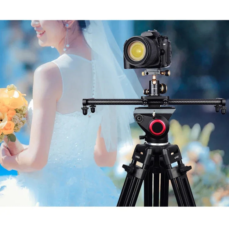 Trilho Deslizante de Fibra de Carbono YELANGU L40T de 40cm para Câmaras SLR / Vídeo, L40T 40cm
