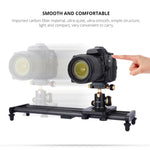 Trilho Deslizante de Fibra de Carbono YELANGU L40T de 40cm para Câmaras SLR / Vídeo, L40T 40cm