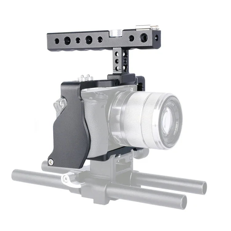 Gaiola de Vídeo para Câmara YELANGU C6, Estabilizador de Punho para Sony A6000 / A6300 / A6500 / A6400, Estabilizador de Punho