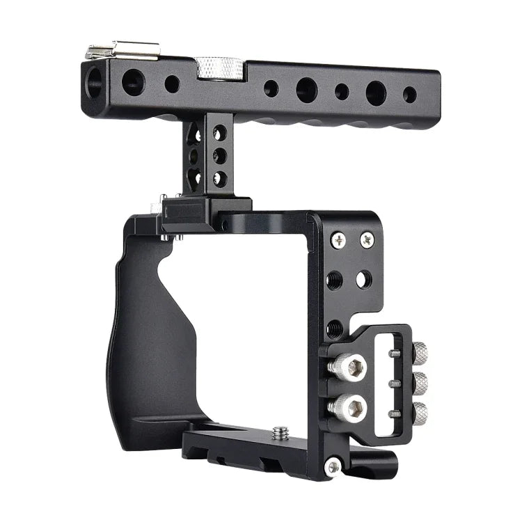 Gaiola de Vídeo para Câmara YELANGU C6, Estabilizador de Punho para Sony A6000 / A6300 / A6500 / A6400, Estabilizador de Punho