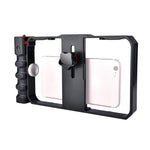 Estrutura Plástica para Smartphone YLG0901B para Vlogging, Transmissão ao Vivo, Filmagem, Gravação, Suporte Estabilizador para iPhone, Galaxy, Huawei, Xiaomi, HTC, LG, Google e Outros Smartphones, YLG0901B