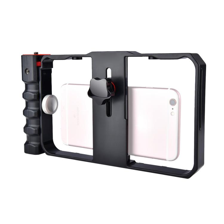 Estrutura Plástica para Smartphone YLG0901B para Vlogging, Transmissão ao Vivo, Filmagem, Gravação, Suporte Estabilizador para iPhone, Galaxy, Huawei, Xiaomi, HTC, LG, Google e Outros Smartphones, YLG0901B
