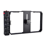 Estrutura Plástica para Smartphone YLG0901B para Vlogging, Transmissão ao Vivo, Filmagem, Gravação, Suporte Estabilizador para iPhone, Galaxy, Huawei, Xiaomi, HTC, LG, Google e Outros Smartphones, YLG0901B
