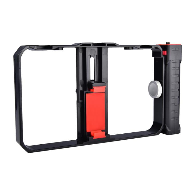 Estrutura Plástica para Smartphone YLG0901B para Vlogging, Transmissão ao Vivo, Filmagem, Gravação, Suporte Estabilizador para iPhone, Galaxy, Huawei, Xiaomi, HTC, LG, Google e Outros Smartphones, YLG0901B