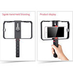 Estrutura Plástica para Smartphone YLG0901B para Vlogging, Transmissão ao Vivo, Filmagem, Gravação, Suporte Estabilizador para iPhone, Galaxy, Huawei, Xiaomi, HTC, LG, Google e Outros Smartphones, YLG0901B
