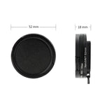 RUIGPRO para GoPro HERO 7/6 /5 Filtro de Lente de Aproximação Profissional 52mm 10X com Anel Adaptador de Filtro e Tampa de Lente, Lente de Aproximação 10X