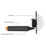 Capa Transparente RUIGPRO para Lente de Câmara de Mergulho Subaquático com Empunhadura Flutuante para DJI Osmo Action, Osmo Action