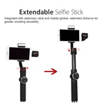 AFI V5 Estabilizador Gimbal de Alumínio Sem Escovas de 3 Eixos para Mão com Suporte para Tripé e Luz de Preenchimento para Smartphones até 6 polegadas, Suporta Rastreamento Facial