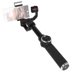 AFI V5 Estabilizador Gimbal de Alumínio Sem Escovas de 3 Eixos para Mão com Suporte para Tripé e Luz de Preenchimento para Smartphones até 6 polegadas, Suporta Rastreamento Facial