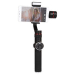 AFI V5 Estabilizador Gimbal de Alumínio Sem Escovas de 3 Eixos para Mão com Suporte para Tripé e Luz de Preenchimento para Smartphones até 6 polegadas, Suporta Rastreamento Facial