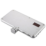 LED011S Pocket 180 LEDs Luz Profissional para Vlogging, Fotografia, Vídeo e Estúdio Fotográfico com Ecrã OLED e Adaptador de Sapata Fria para Câmaras DSLR Canon / Nikon, 180 LED