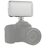 LED-013 Pocket 112 LEDs Luz Profissional para Vlogging, Fotografia, Vídeo e Estúdio Fotográfico com Ecrã OLED e Adaptador de Sapata Fria para Câmaras DSLR Canon / Nikon, 112 LED