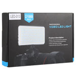 LED-013 Pocket 112 LEDs Luz Profissional para Vlogging, Fotografia, Vídeo e Estúdio Fotográfico com Ecrã OLED e Adaptador de Sapata Fria para Câmaras DSLR Canon / Nikon, 112 LED